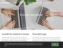 Tablet Screenshot of contentor.se